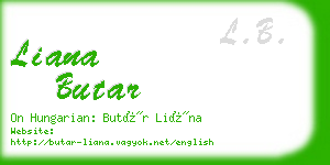 liana butar business card